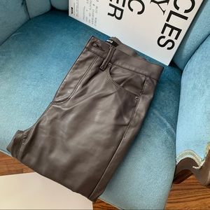 SOLD Brown Faux Leather Pants